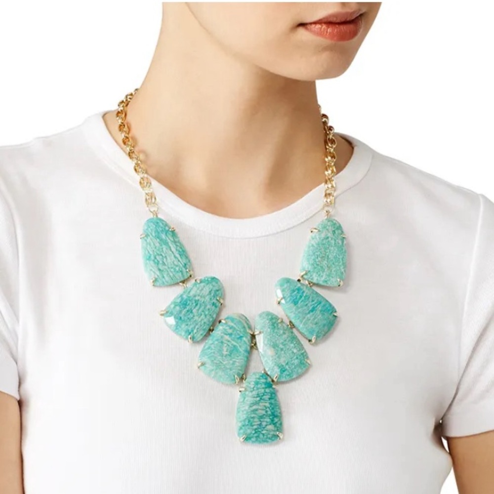 Kendra Scott Harlow Statement Necklace in Amazonite